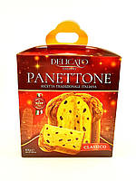 Панеттоне с апельсиновыми цукатами и изюмом Delicato Panettone Classico 800г Италия