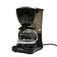 Капельная компактная кофеварка для дома Crownberg Cb 1563 800W со стеклянной колбой TAA
