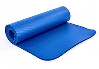 Коврик для йоги, фитнеса и пилатеса Urban Fit Amber 183x61x1 см синий