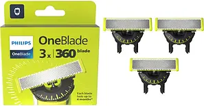 Змінні леза Philips Змінне плаваюче лезо OneBlade 360 QP430/50 3 шт (8710103997177), фото 1
