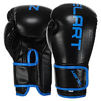 Перчатки боксерские (р-р 10,12,14 oz) ZELART полиуретан BO-9056 черно-синий