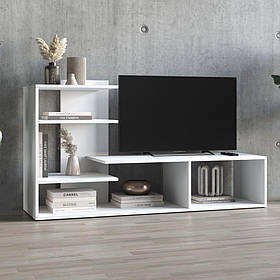 Тумба під телевізор, підлогова тумбочка для ТВ в гостинну, стелаж-полка для ТВ шириною 140