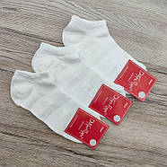 Шкарпетки жіночі короткі літо сітка р.23-25 (36-39) білі ДОБРА ПАРА 30035112, фото 3