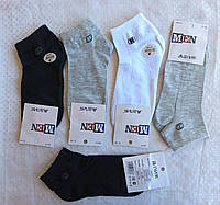 Шкарпетки чоловічі демісезонні короткі спорт розмір 41-47 (1уп-10 пар), кольору міксом