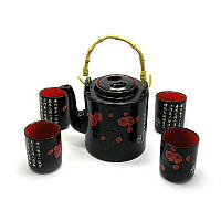 Чайный набор керамика чайник 700 мл и 4 чашки 130 мл 670522