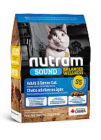 Сухой корм Nutram S5 Sound Balanced Wellness Natural Adult & Senior Cat для взрослых кошек и котов пожилого