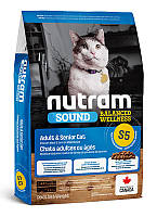 Сухой корм Nutram S5 Sound Balanced Wellness Natural Adult & Senior Cat для взрослых кошек и котов пожилого