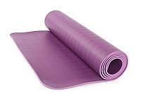 Килимок для йоги Bodhi Ecopro Diamond фіолетовий 185x60x0.6 см