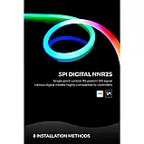 Гнучкий неон круглий RGB COLORS NNR25-RGB-SPI 12V IP65 21,6W 302Lm, фото 5