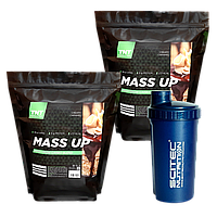 Мощь Массы: Гейнер 5 кг Mass Up TNT Nutrition вкус сливочная карамель + Шейкер