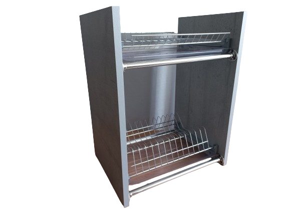 Настільна сушка для посуду на стіл (хромована 40 см) моноліт