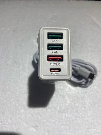 4-портовий зарядний пристрій 32W QC, Amazon, Німеччина, фото 3