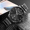 Чоловічий класичний годинник Skmei 1878 (Чорний), фото 4