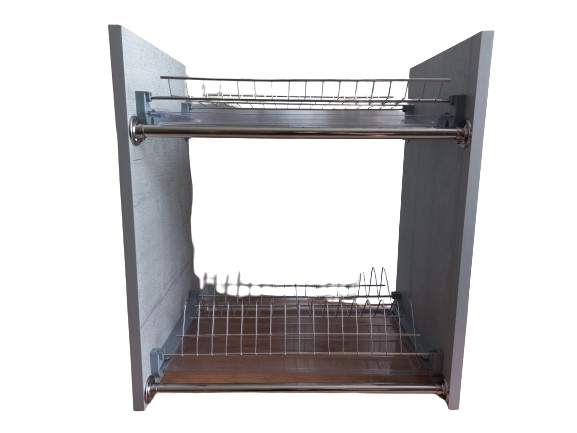 Настільна сушка для посуду на стіл (хромована 46 см) моноліт