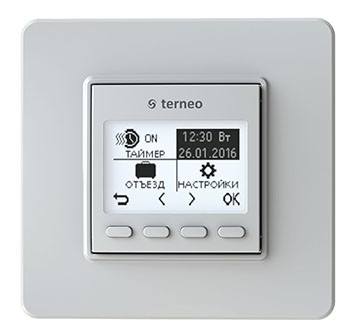 Терморегулятор для теплої підлоги Terneo pro білий