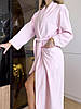 Жіночий халат COSY Велюровий довгий, Pink, фото 3