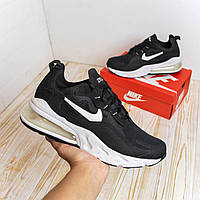 Nike Air Max 270 React чёрные на белой ТОП кроссовки найк реакт кросовки