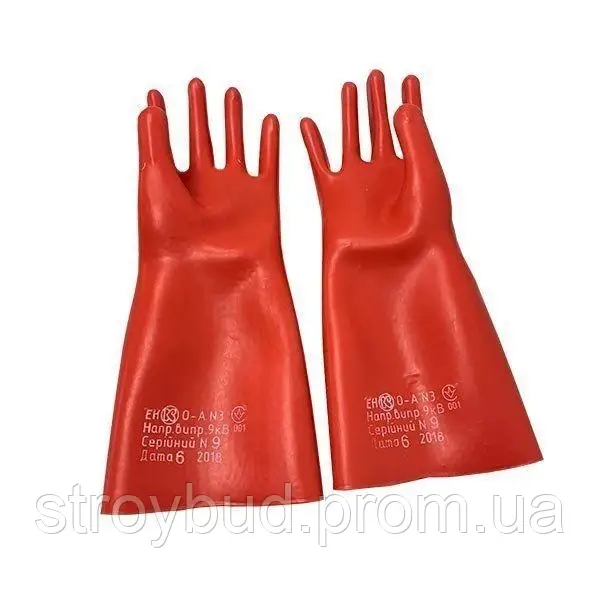 Диэлектрические перчатки киевгума Диэлектрическая защита отпуск перчаткок парой - фото 3 - id-p2188130348