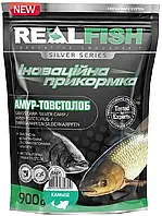 Прикормка RealFish Амур-Толстолоб очерет-аніс 1 кг
