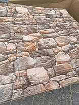 Стінова 3D панель самоклеюча Шпалери під декоративну цеглу камінь пісочний Самоклейка 3Д 700*770*5мм, фото 5