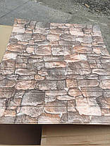 Стінова 3D панель самоклеюча Шпалери під декоративну цеглу камінь пісочний Самоклейка 3Д 700*770*5мм, фото 3