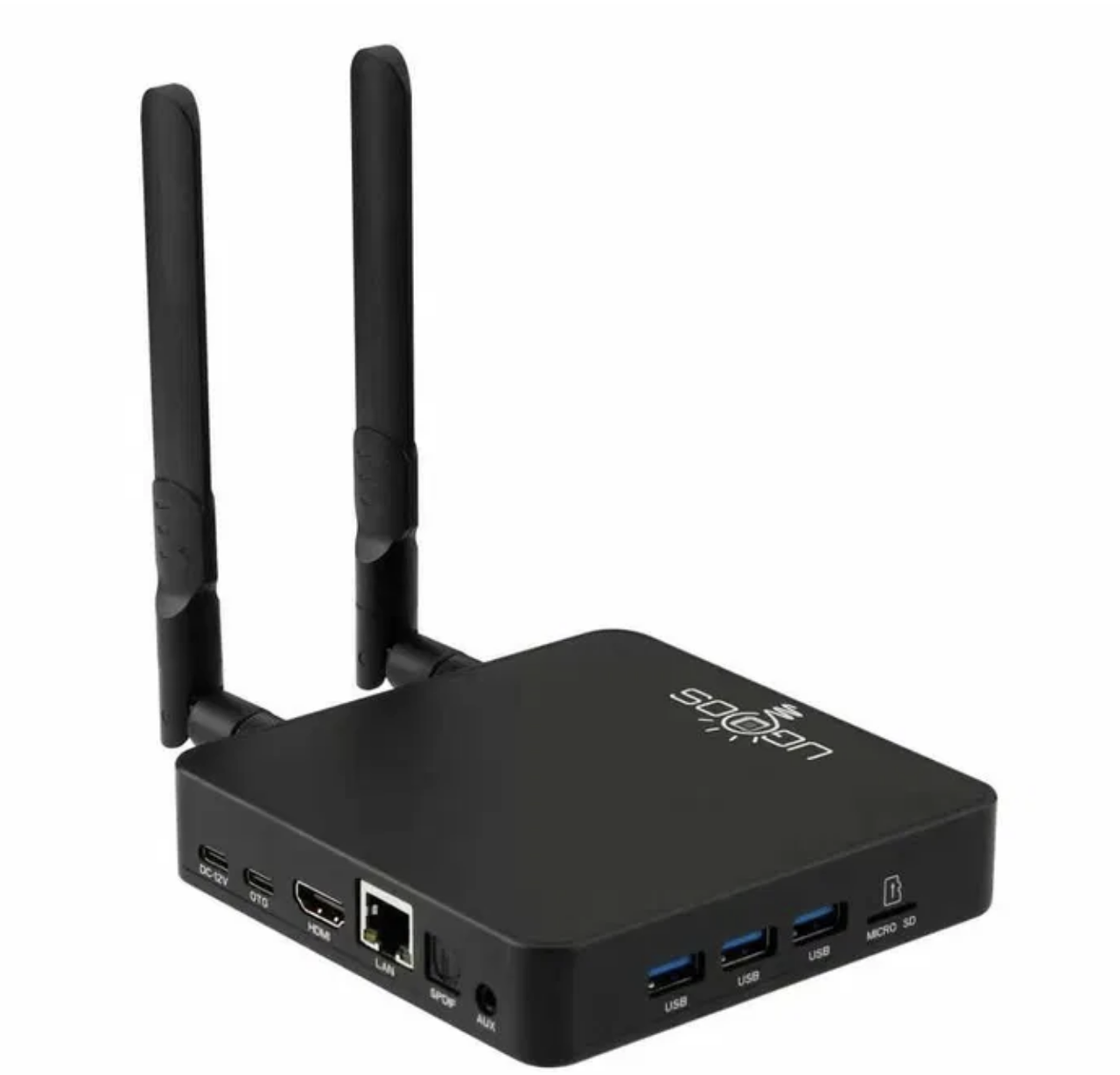 Смарт ТВ приставка Ugoos AM8 (4+32GB) Amlogic S928X-J Android 11 WI-FI AP6276P(WIFI6) 2.4G+5G+6G LAN 1000Mbps