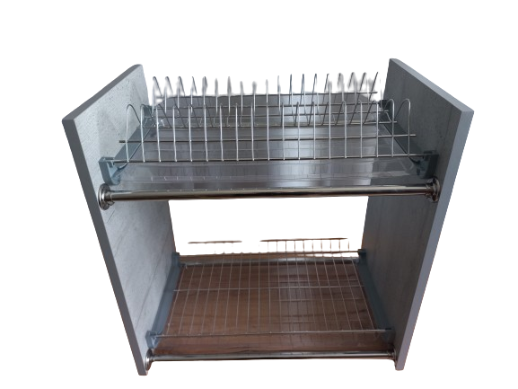 Настільна сушка для посуду на стіл (хромована 50 см) моноліт