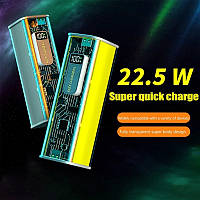 Корпус повербанка PD 22.5W Fast Charger PD сірий 18650