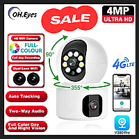 Камера для домашнього спостереження Камери відеоспостереження Домашня камера Відеокамера для дому Wi-Fi 2DUAL LENS