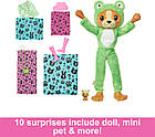 Лялька Барбі Barbie Cutie Reveal Чудове комбо Цуценя в костюмі жабки, фото 5