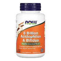 Пробиотики NOW 8 Billion Acidophilus & Bifidus (60 вега-капс)