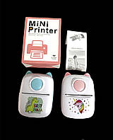 Детский мини-принтер портативный беспроводной аккумуляторный с термопечатью,