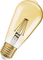 Лампочка OSRAM 1906 Vintage Edition E27, Golden Glass, теплое белое (2400K), 725 Lumens, 55W, Dimmable, 1 шт.