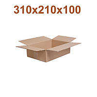 Картонна коробка | Гофроящик 309 × 205 × 88 коричневий