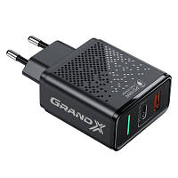 Зарядное устройство Grand-X Fast Сharge 6-в-1 PD 3.0, QС3.0, AFC,SCP,FCP,VOOC 1USB+1Type CH-880 DAS