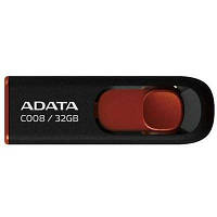 USB флеш накопитель ADATA 32Gb C008 black+red AC008-32G-RKD DAS