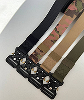 Тактичний ремінь з металевою пряжкою кобра пояс армійський для штанів Cobra lock belt