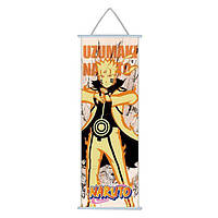 Гобелен Аніме Наруто Узумакі / Naruto Uzumaki "Naruto" (70x30 см) колекційний із серії «Людина-бензопила»