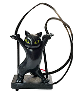 Іграшка в машину підвіска кіт чорний