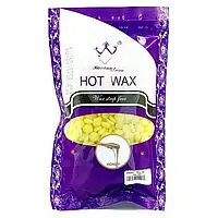 Цветной воск в гранулах Hot Wax 300 грамм Желтый