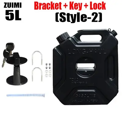 Каністра експедиційна з кріпленням та замком 5л чорного кольору для квадроциклів