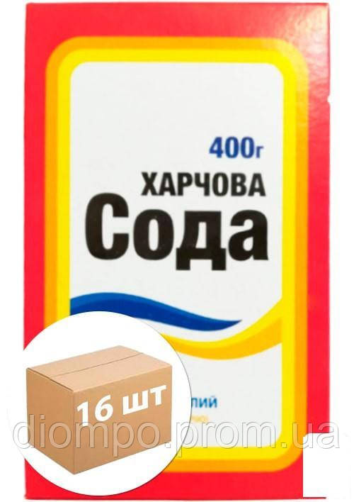 Сода харчова ТМ "Поляна" 300 г упаковка 16 шт.
