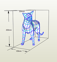 PaperKhan Набор для создания 3D фигур кошка кот котенок оригами паперкрафт фигура развивающий набор антистресс