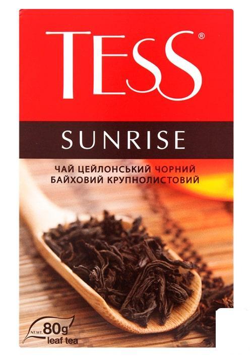 Чай чорний цейлонський ТМ "ТЕСС" Sunrise 80 г