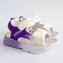 0410C Босоніжки для дівчинки градієнт тм Том розмір 29 - устілка 19 см, фото 3