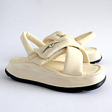 01243H Підліткові босоніжки для дівчинки білі тм BiKi