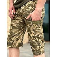 Тактичні чоловічі шорти з кишенями Військові армійські шорти карго піксель зсу