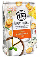 Сухарики пшеничные со вкусом "Французский сыр" 100 г ТМ "Flint Baguette"