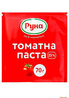 Томатная паста c содержанием сухих веществ 25% (саше) ТМ "РУНА" 70г
