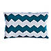 Чохол для подушки в'язаний Ohaina 70x50 Ocean blue + White, фото 3